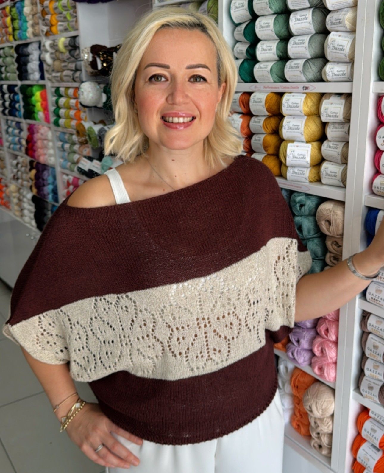 Lenora Şehrazat Örgü Bluz Kiti