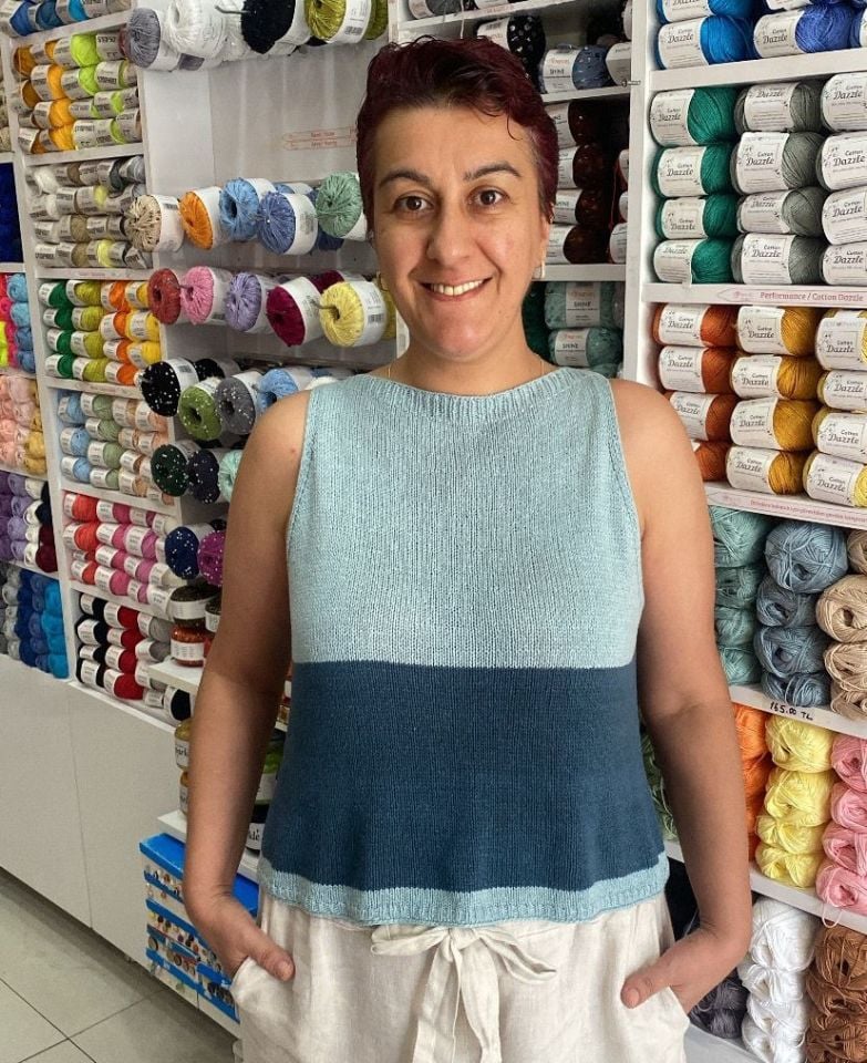 Nevel Lenora Karo Bluz