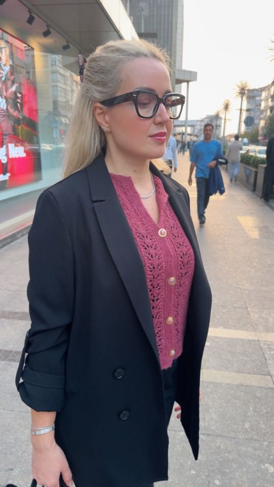 Nazende Arvel Örgü Bluz Kiti