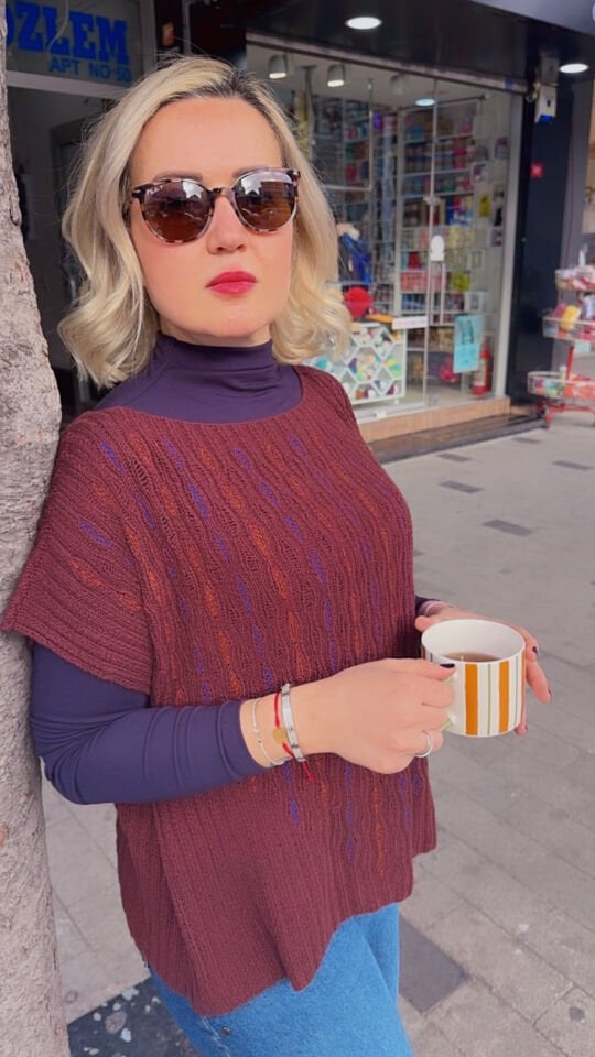 Cloudy Blouse – Lenora Örgü Kiti cloudy12 - 46-48 BEDEN