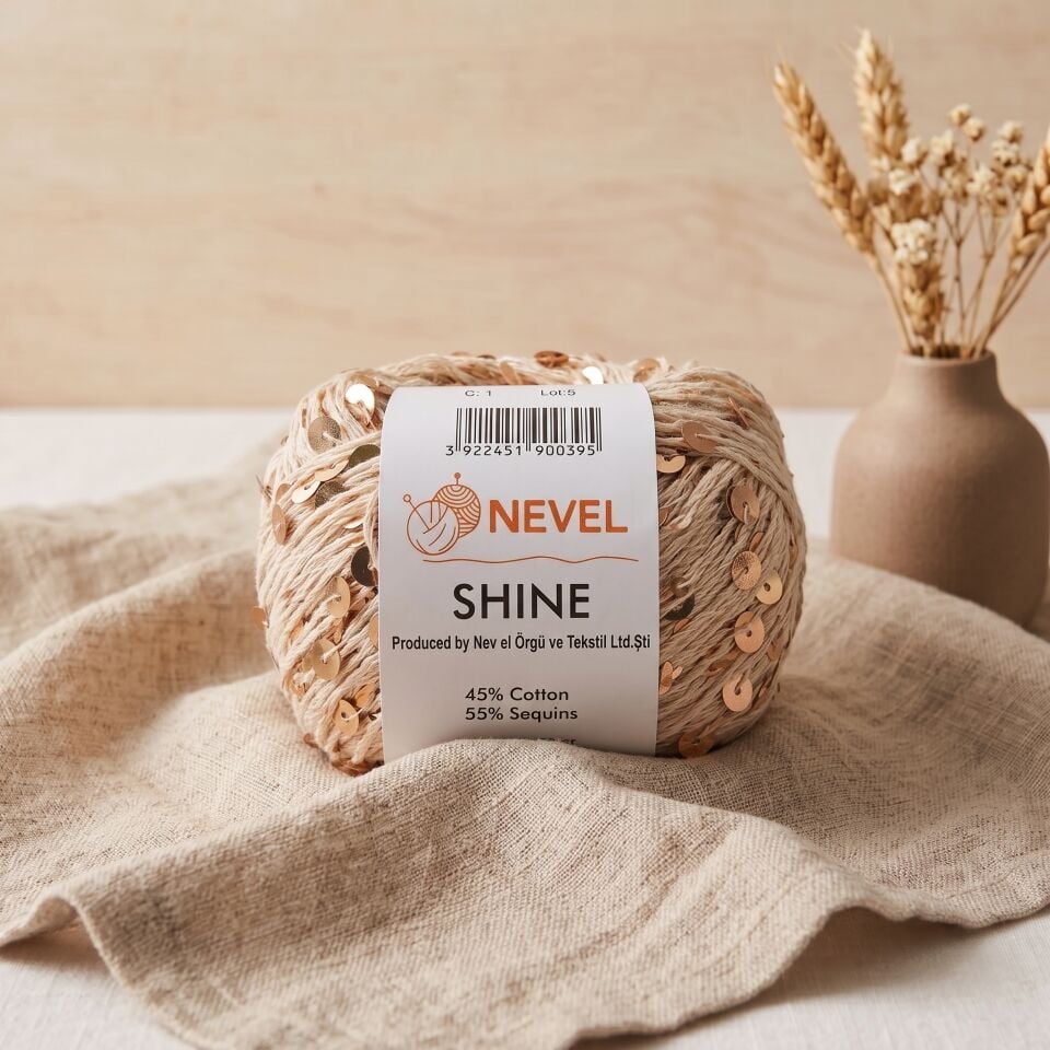 Nevel Shine Payetli Örgü İpi