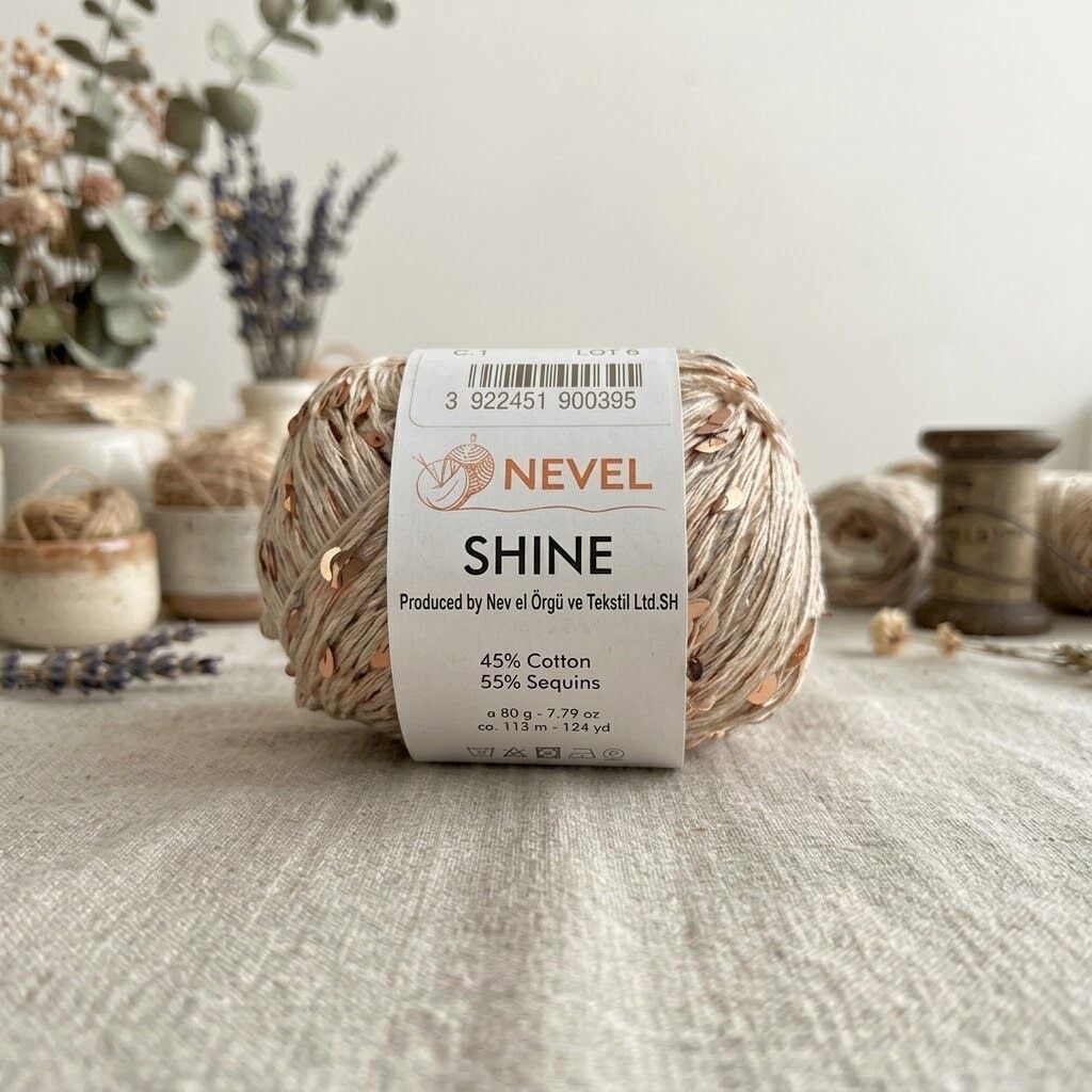 Nevel Shine Payetli Örgü İpi