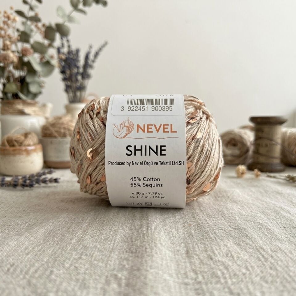 Nevel Shine Payetli Örgü İpi