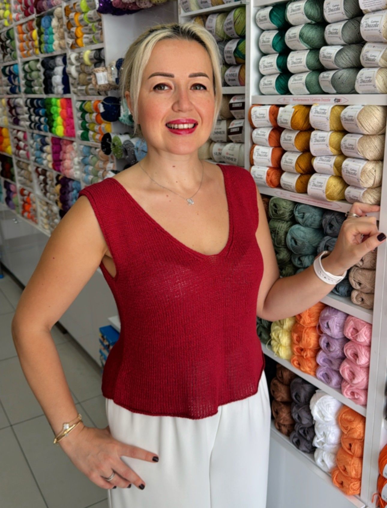 Lenora Welvet Örgü Bluz Kiti