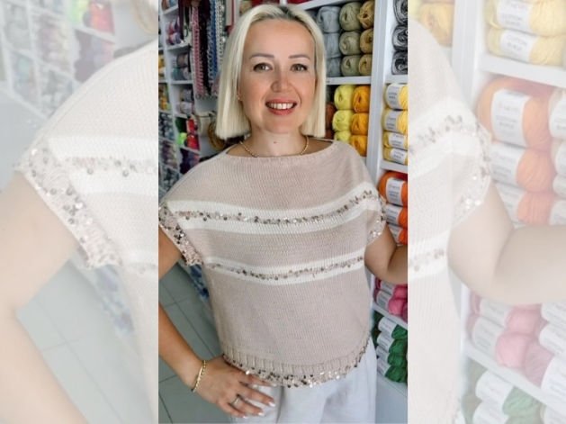 Organic Baby Cotton Shine Örgü Bluz Kiti