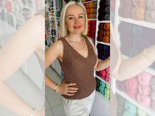 Summer Askılı Örgü Bluz Kiti
