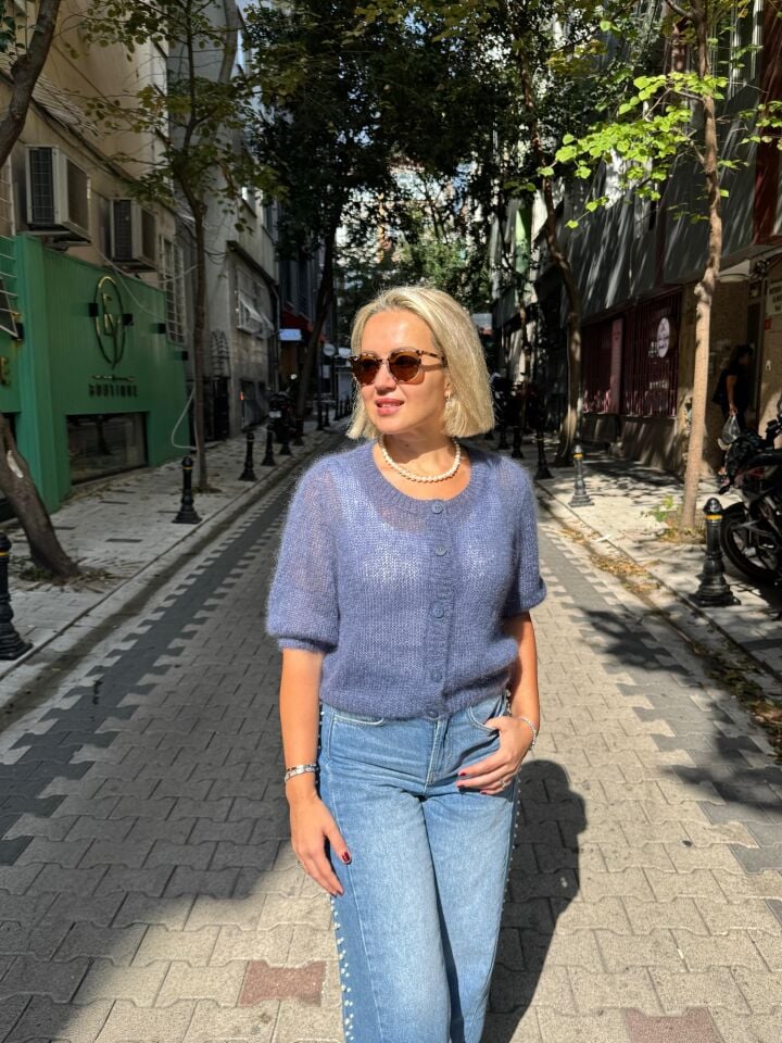 Cloe Blouse Örgü Hırka İpi Kiti