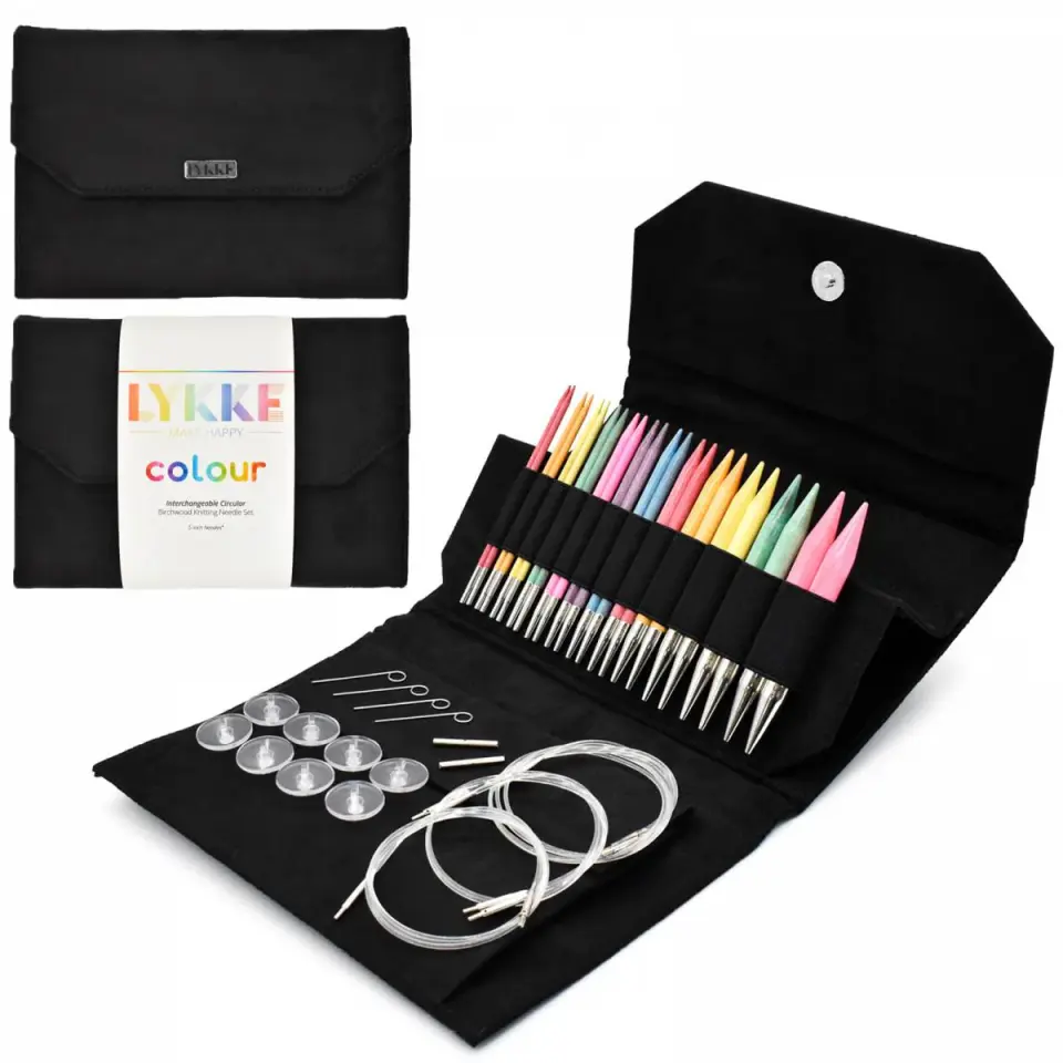 Lykke Colour Uzun Şiş Seti 13cm Değiştirilebilir Misinalı