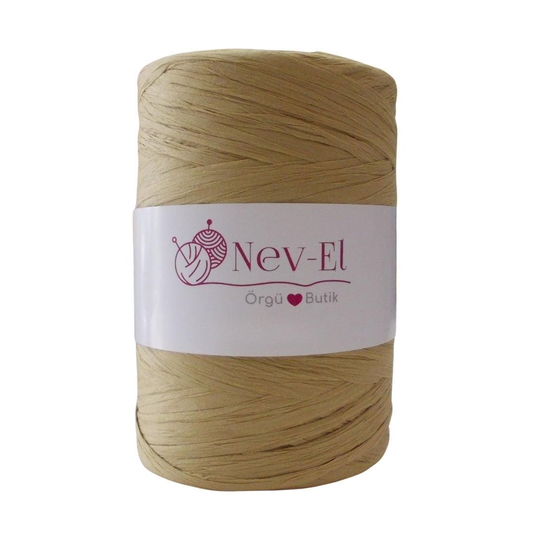 Nevel Rafya – %100 Doğal Kağıt Rafya | 150g / 230m 8-AÇIK BEJ