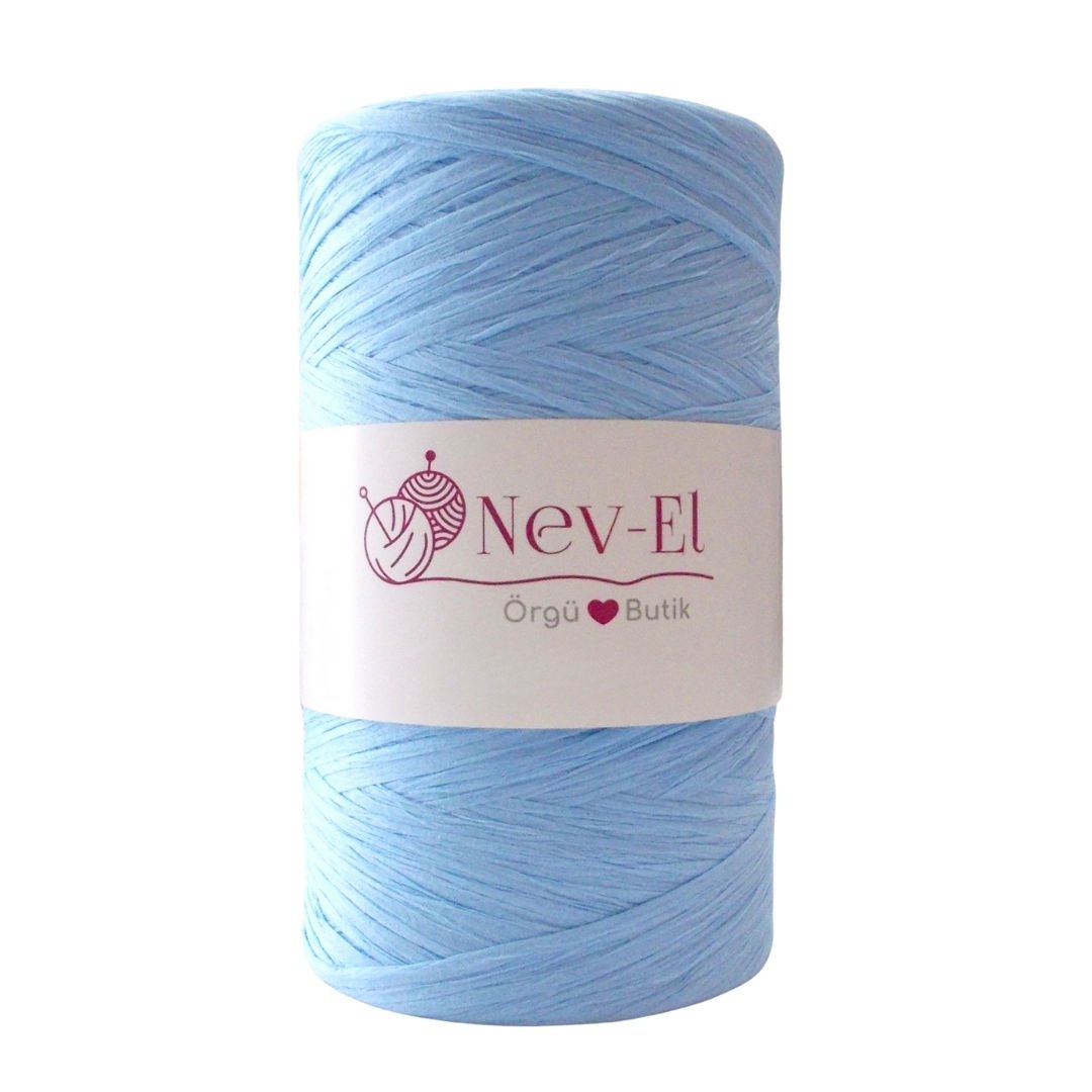 Nevel Rafya – %100 Doğal Kağıt Rafya | 150g / 230m 13-AÇIK MAVİ