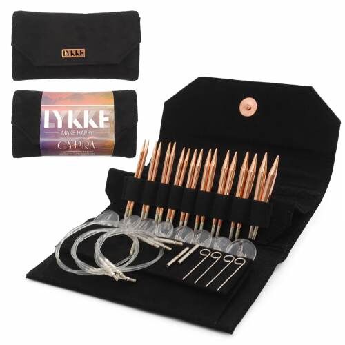 Lykke Cypra Bakır Şiş Seti -  Kısa 9cm Siyah