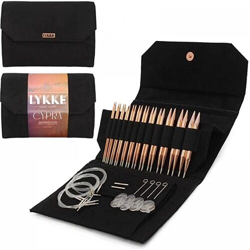 LYKKE CYPRA UZUN BAKIR ŞİŞ SETİ 13 CM DEĞİŞTİRİLEBİLİR MİSİNALI