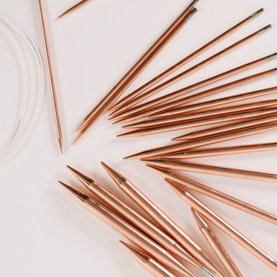 LYKKE CYPRA UZUN BAKIR ŞİŞ SETİ 13 CM DEĞİŞTİRİLEBİLİR MİSİNALI