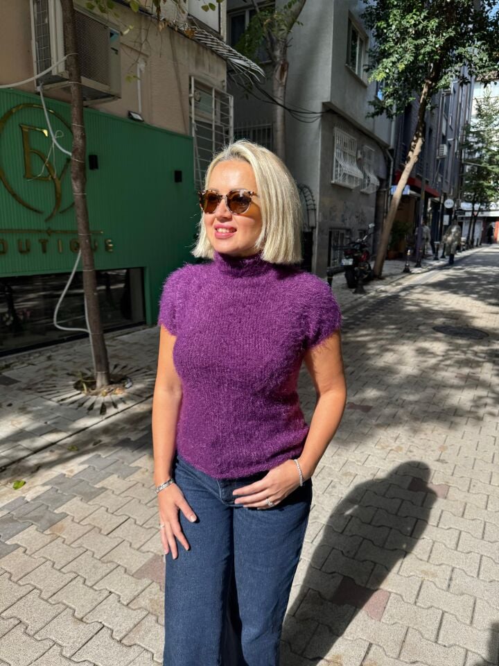 Plum Teddy Tee Örgü Bluz İpi Kiti