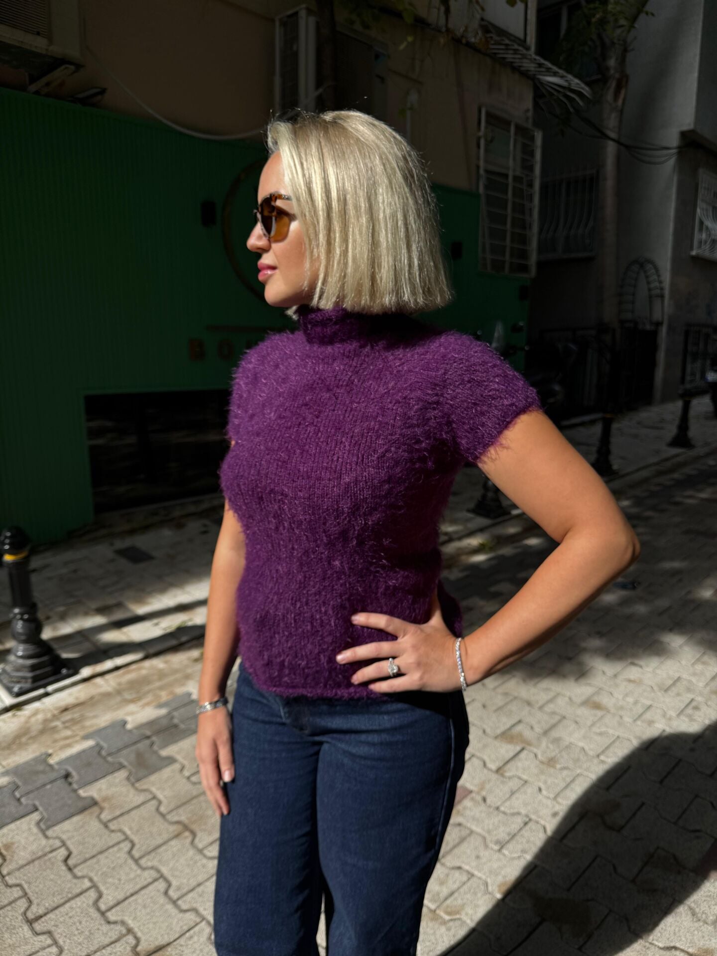 Plum Teddy Tee Örgü Bluz İpi Kiti