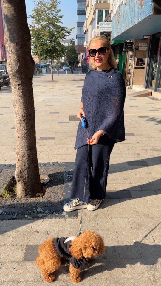 Lady Shawl Örgü Ponço Şal Kiti
